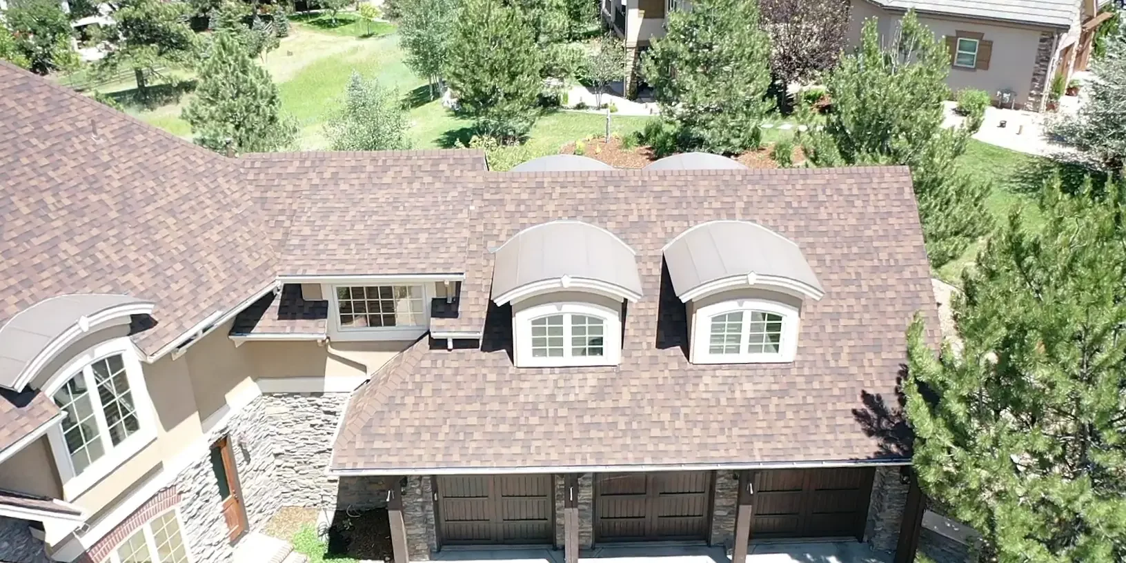 Shingle Roof A home with a shingle roof