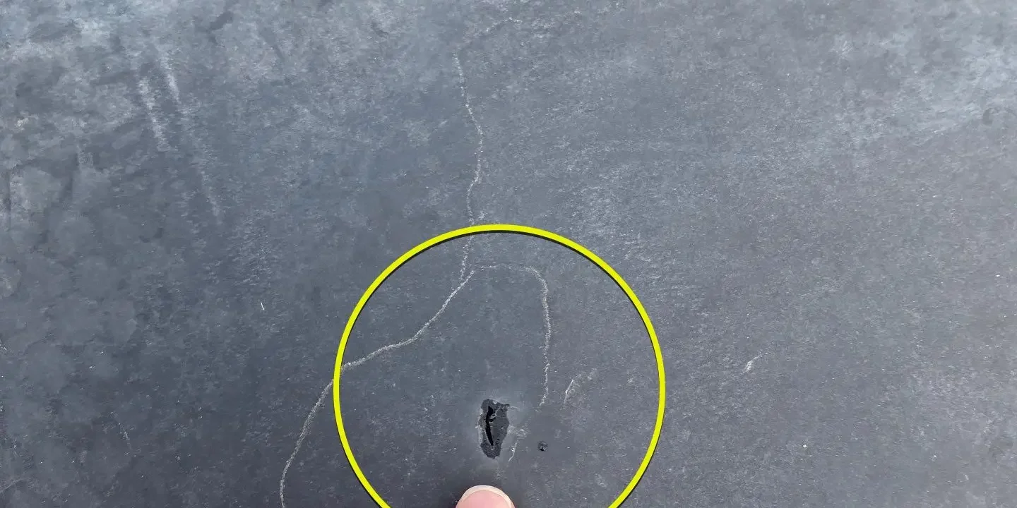 flat roof hail damage