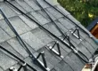 Roof with asphalt shingles and installed Hot Edge Sytem to prevent ice dams in winter.