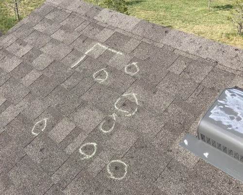 hail-asphalt-shingle roof inspection